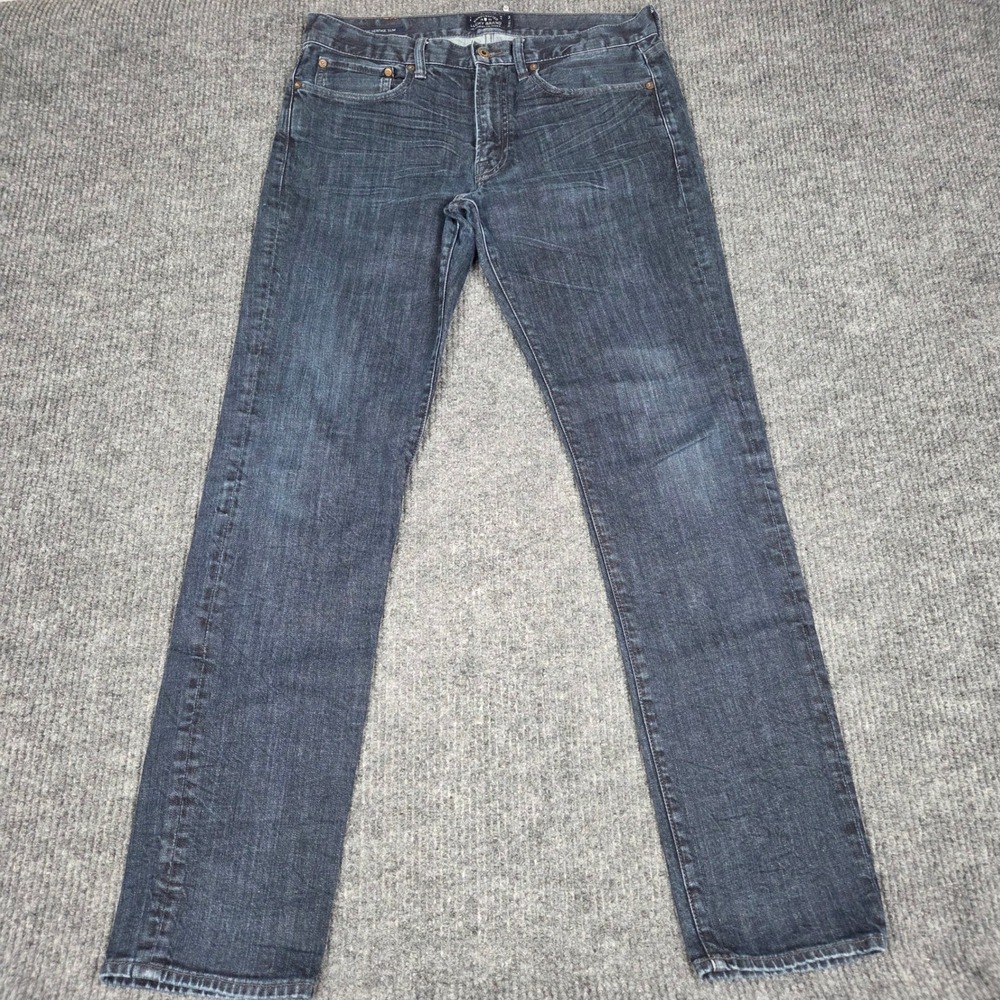 Lucky Brand 121 Heritage Slim Mens Jeans 33x34 Dark Wash Handcrafted Denim